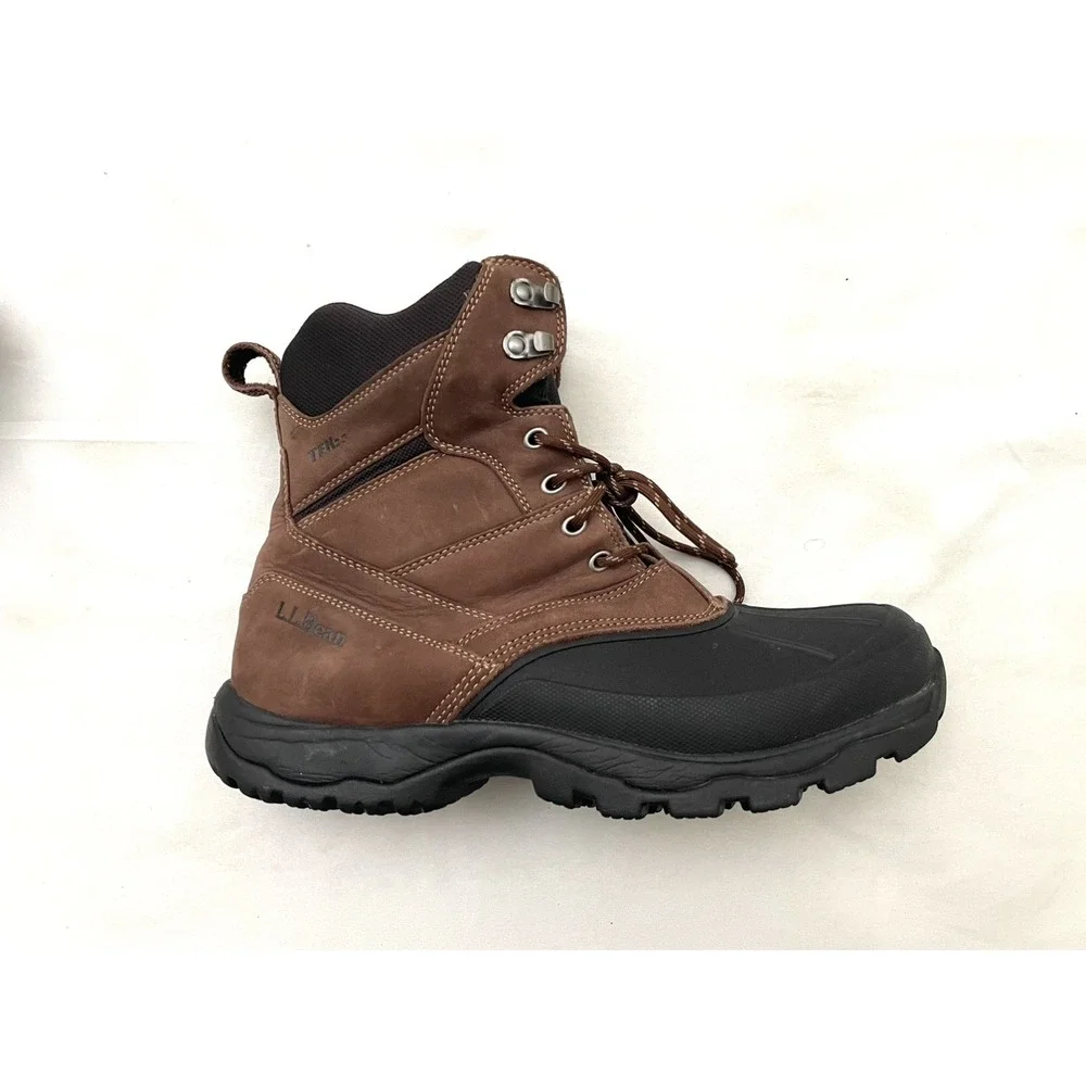 LL Bean Storm Chaser Tek 2.5 12 M Brown Hiking Waterproof Wicking Primaloft EUC